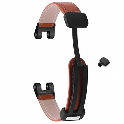 For Garmin Lily Watch Strap PU Leather Wrist Band with Magnetic Buckle