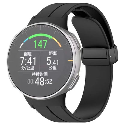 For Polar Vantage Watchband Soft Silicone Watch Strap with Magnetic Buckle