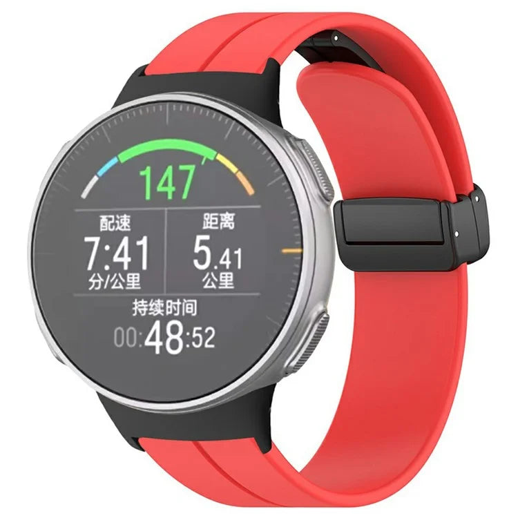 For Polar Vantage Watchband Soft Silicone Watch Strap with Magnetic Buckle