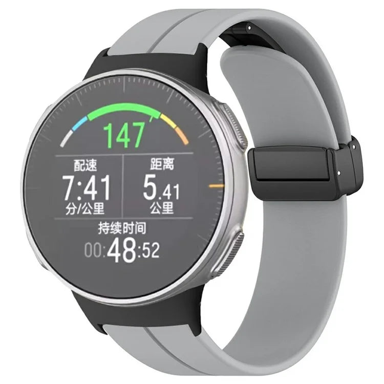 For Polar Vantage Watchband Soft Silicone Watch Strap with Magnetic Buckle