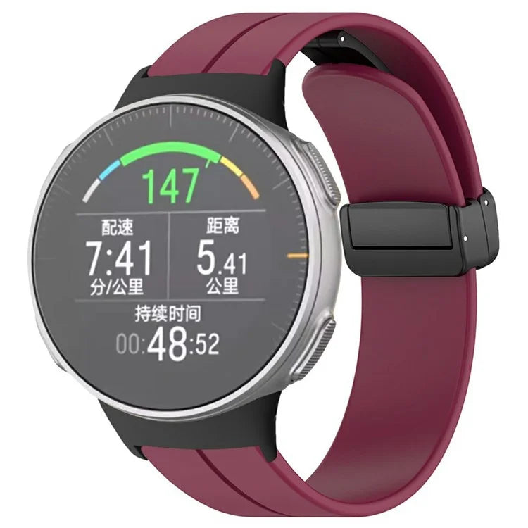 For Polar Vantage Watchband Soft Silicone Watch Strap with Magnetic Buckle
