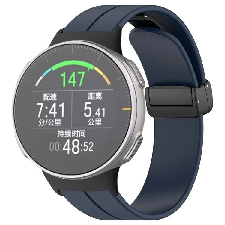 For Polar Vantage Watchband Soft Silicone Watch Strap with Magnetic Buckle