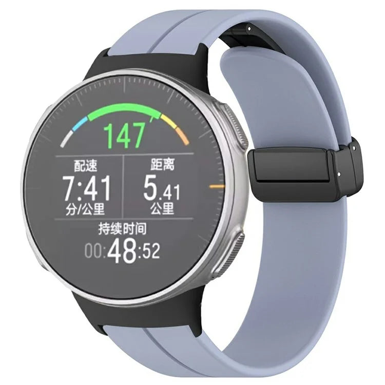 For Polar Vantage Watchband Soft Silicone Watch Strap with Magnetic Buckle