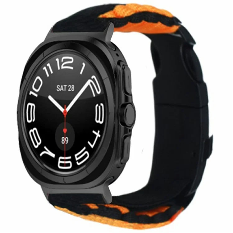 For Samsung Galaxy Watch Ultra 47mm Outdoor Multifunction 7-Core Paracord Survival Bracelet Watch Strap