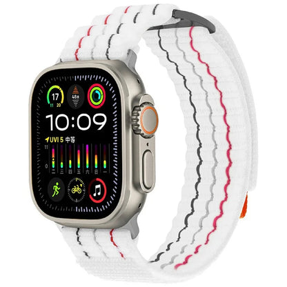 For Apple Watch Series 10 46mm  /  Ultra 2  /  Ultra 49mm  /  9 8 7 45mm  /  SE (2023) SE (2022) SE Nylon Loop Watch Strap