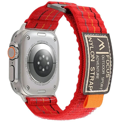 For Apple Watch Series 10 46mm  /  Ultra 2  /  Ultra 49mm  /  9 8 7 45mm  /  SE (2023) SE (2022) SE Nylon Loop Watch Strap