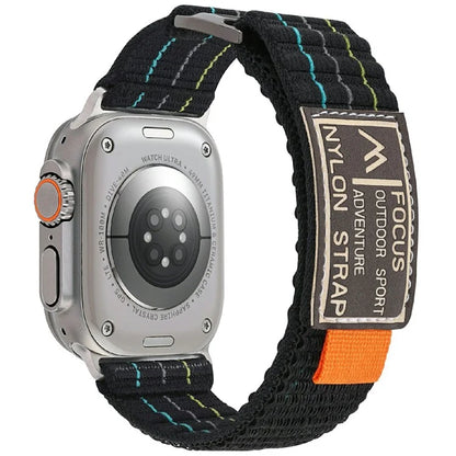 For Apple Watch Series 10 42mm  /  9 8 7 41mm  /  SE (2023) SE (2022) SE 6 5 4 40mm  /  3 2 1 38mm Nylon Loop Watch Strap