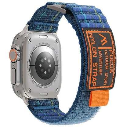 For Apple Watch Series 10 42mm  /  9 8 7 41mm  /  SE (2023) SE (2022) SE 6 5 4 40mm  /  3 2 1 38mm Nylon Loop Watch Strap