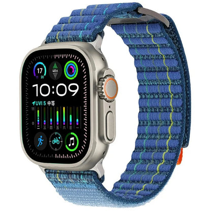 For Apple Watch Series 10 42mm  /  9 8 7 41mm  /  SE (2023) SE (2022) SE 6 5 4 40mm  /  3 2 1 38mm Nylon Loop Watch Strap