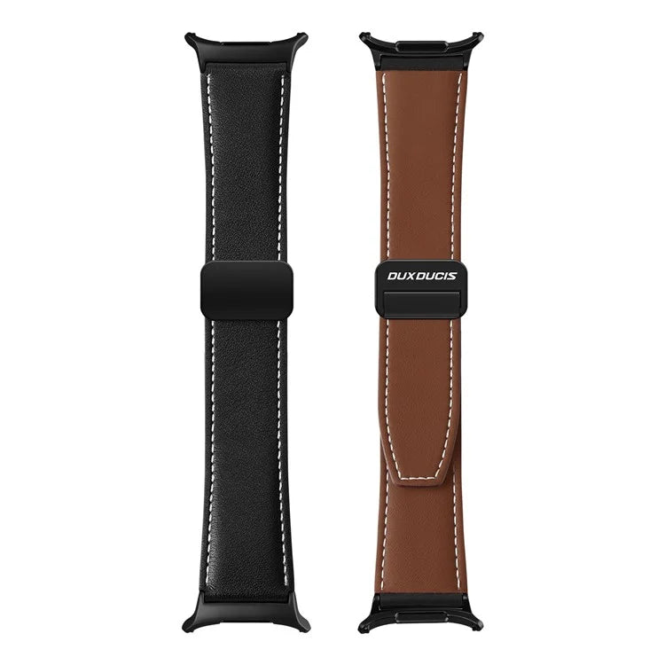 DUX DUCIS YA Series for Samsung Galaxy Watch Ultra 47mm Genuine Cow Leather Strap Magnetic Band