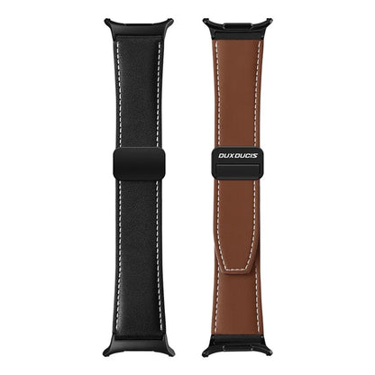 DUX DUCIS YA Series for Samsung Galaxy Watch Ultra 47mm Genuine Cow Leather Strap Magnetic Band