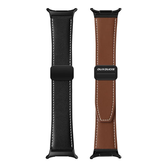 DUX DUCIS YA Series for Samsung Galaxy Watch Ultra 47mm Genuine Cow Leather Strap Magnetic Band