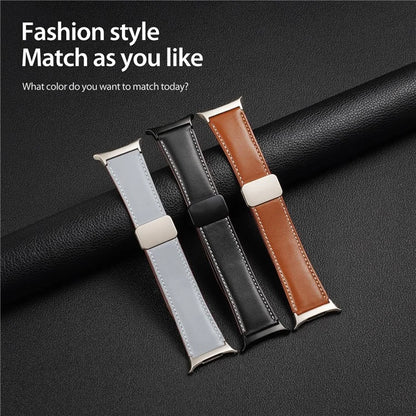 DUX DUCIS YA Series for Samsung Galaxy Watch Ultra 47mm Genuine Cow Leather Strap Magnetic Band