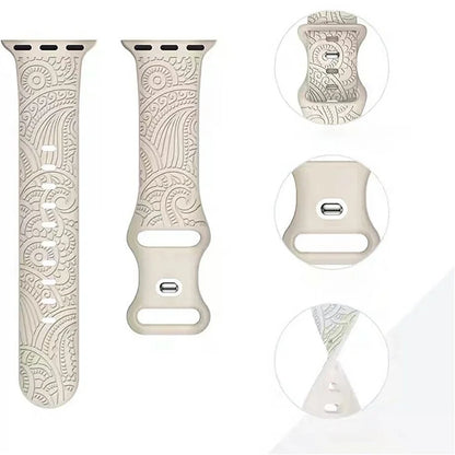 Silicone Strap for Apple Watch Series 10 42mm  /  9 8 7 41mm  /  SE (2023) SE (2022) SE 6 5 4 40mm  /  3 2 1 38mm