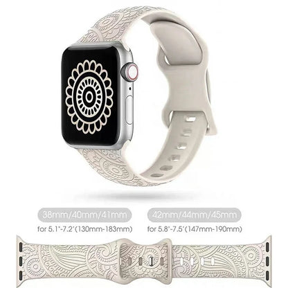 Silicone Strap for Apple Watch Series 10 42mm  /  9 8 7 41mm  /  SE (2023) SE (2022) SE 6 5 4 40mm  /  3 2 1 38mm