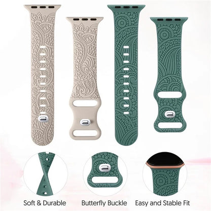 Silicone Strap for Apple Watch Series 10 42mm  /  9 8 7 41mm  /  SE (2023) SE (2022) SE 6 5 4 40mm  /  3 2 1 38mm