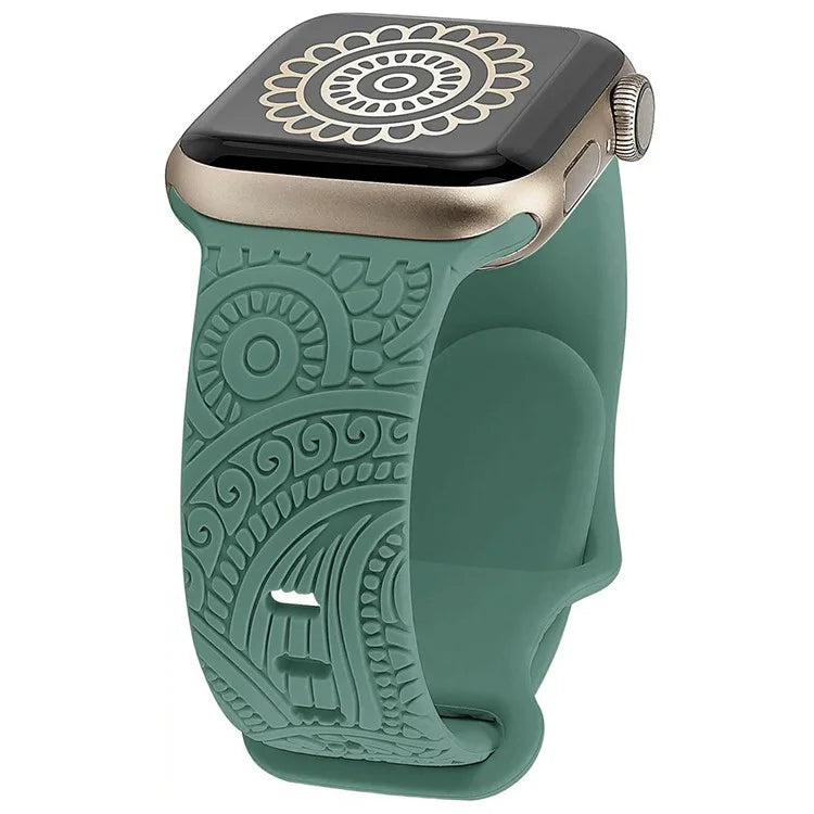 Silicone Strap for Apple Watch Series 10 42mm  /  9 8 7 41mm  /  SE (2023) SE (2022) SE 6 5 4 40mm  /  3 2 1 38mm