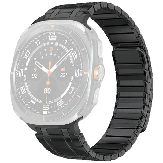 For Samsung Galaxy Watch Ultra 47mm Watch Band Magnetic Stainless Steel Replacement Strap