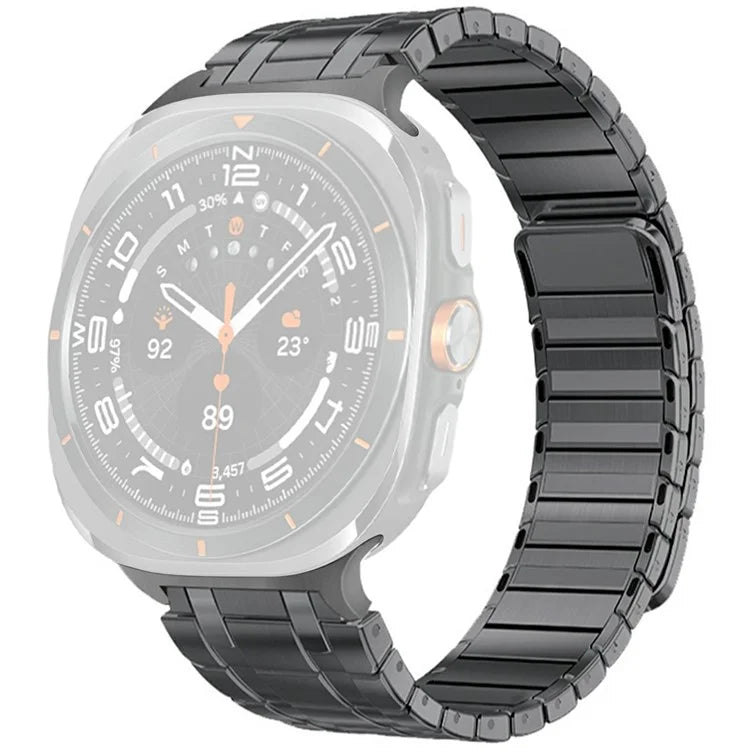 For Samsung Galaxy Watch Ultra 47mm Watch Band Magnetic Stainless Steel Replacement Strap