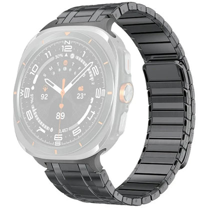 For Samsung Galaxy Watch Ultra 47mm Watch Band Magnetic Stainless Steel Replacement Strap