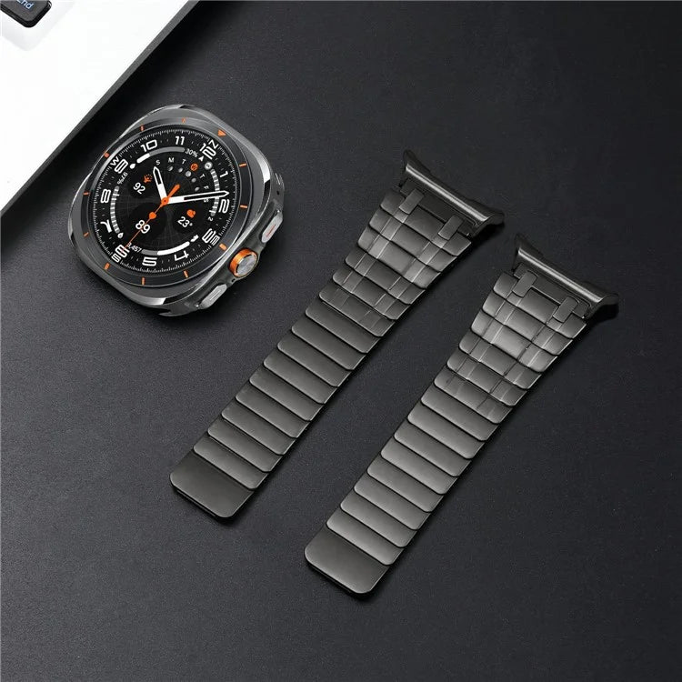 For Samsung Galaxy Watch Ultra 47mm Watch Band Magnetic Stainless Steel Replacement Strap