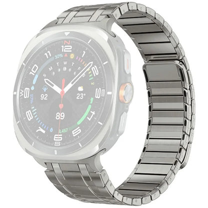 For Samsung Galaxy Watch Ultra 47mm Watch Band Magnetic Stainless Steel Replacement Strap
