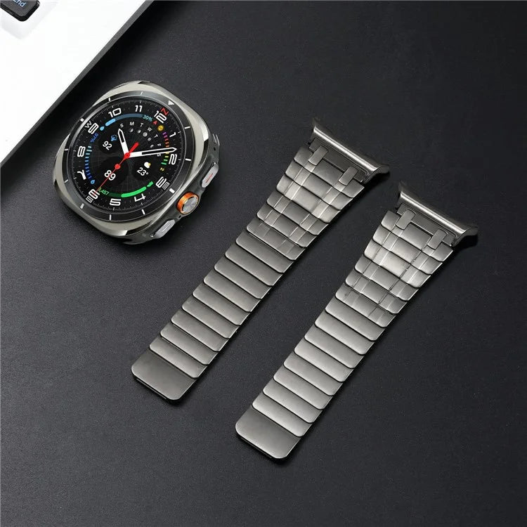 For Samsung Galaxy Watch Ultra 47mm Watch Band Magnetic Stainless Steel Replacement Strap