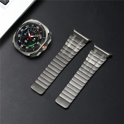 For Samsung Galaxy Watch Ultra 47mm Watch Band Magnetic Stainless Steel Replacement Strap