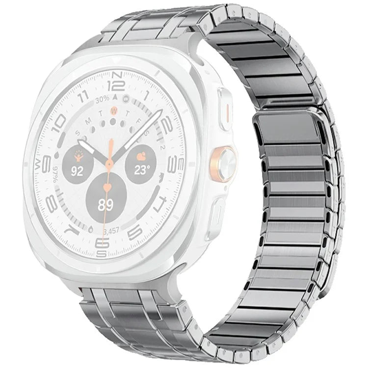 For Samsung Galaxy Watch Ultra 47mm Watch Band Magnetic Stainless Steel Replacement Strap