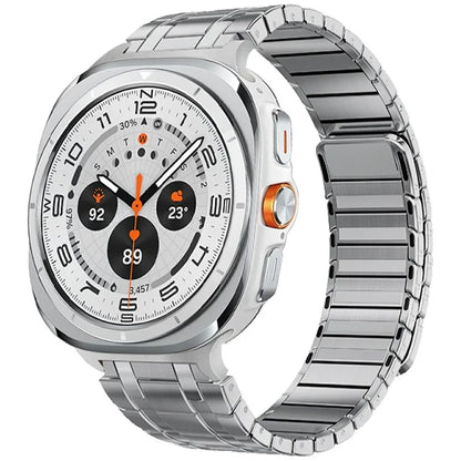 For Samsung Galaxy Watch Ultra 47mm Watch Band Magnetic Stainless Steel Replacement Strap