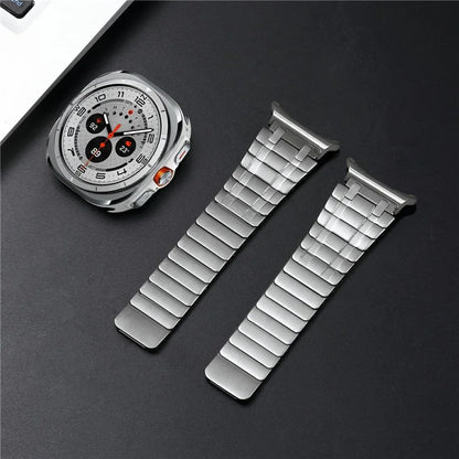 For Samsung Galaxy Watch Ultra 47mm Watch Band Magnetic Stainless Steel Replacement Strap