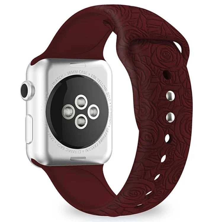Silicone Strap for Apple Watch Series 10 42mm  /  9 8 7 41mm  /  SE (2023) SE (2022) SE 6 5 4 40mm  /  3 2 1 38mm