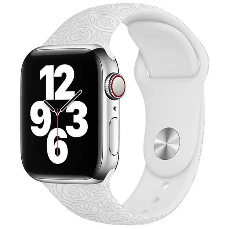 Silicone Strap for Apple Watch Series 10 42mm  /  9 8 7 41mm  /  SE (2023) SE (2022) SE 6 5 4 40mm  /  3 2 1 38mm