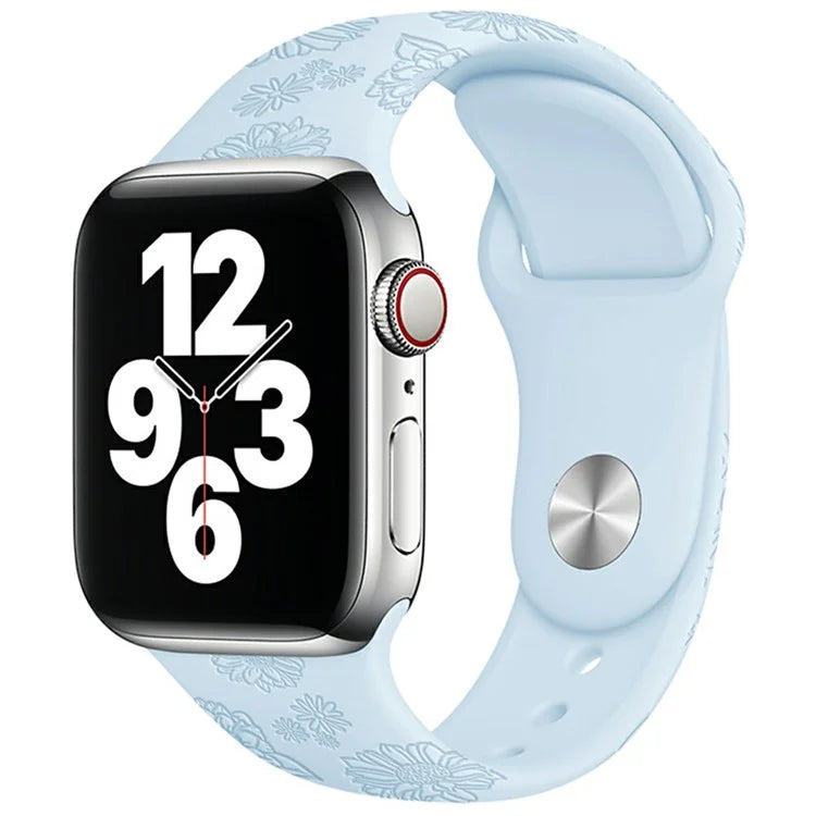 Silicone Strap for Apple Watch Series 10 42mm  /  9 8 7 41mm  /  SE (2023) SE (2022) SE 6 5 4 40mm  /  3 2 1 38mm