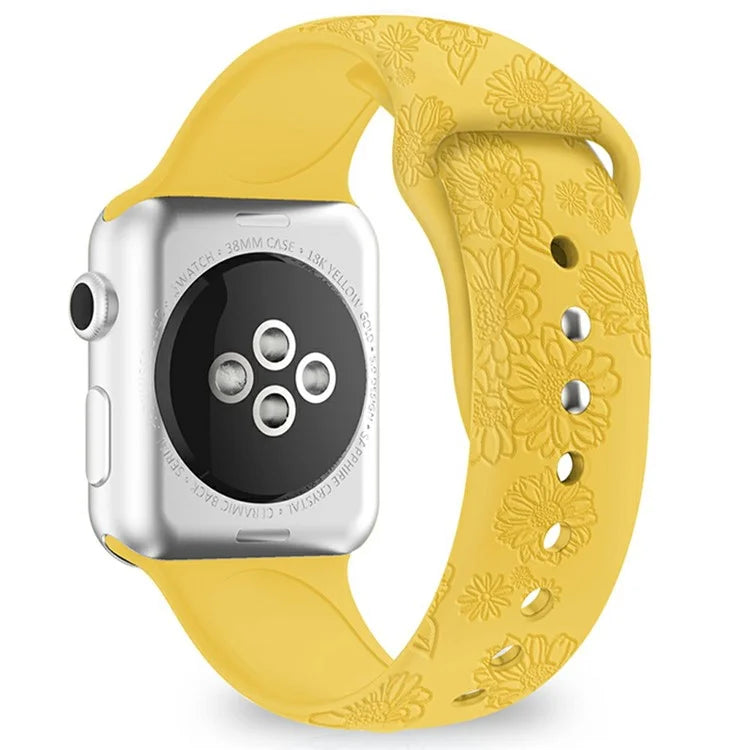 Silicone Strap for Apple Watch Series 10 42mm  /  9 8 7 41mm  /  SE (2023) SE (2022) SE 6 5 4 40mm  /  3 2 1 38mm