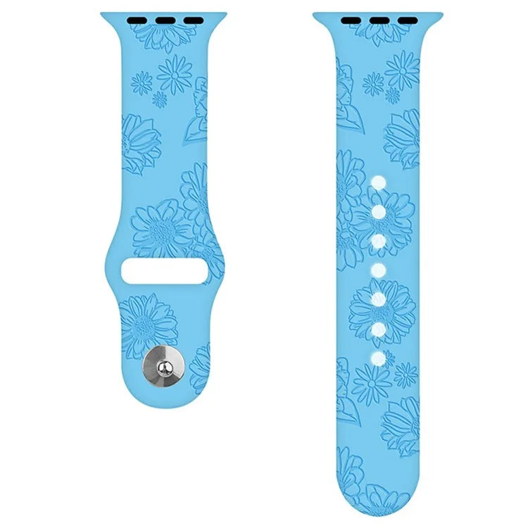 Silicone Strap for Apple Watch Series 10 42mm  /  9 8 7 41mm  /  SE (2023) SE (2022) SE 6 5 4 40mm  /  3 2 1 38mm