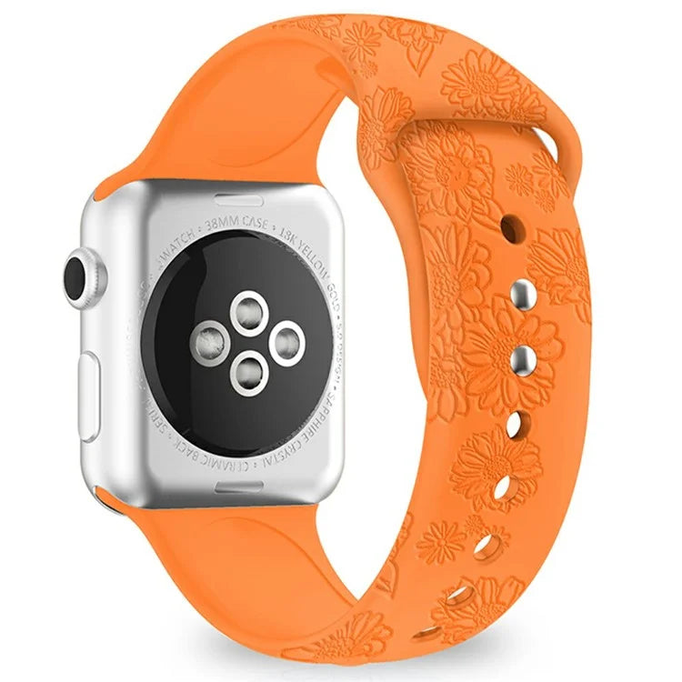 Silicone Strap for Apple Watch Series 10 42mm  /  9 8 7 41mm  /  SE (2023) SE (2022) SE 6 5 4 40mm  /  3 2 1 38mm
