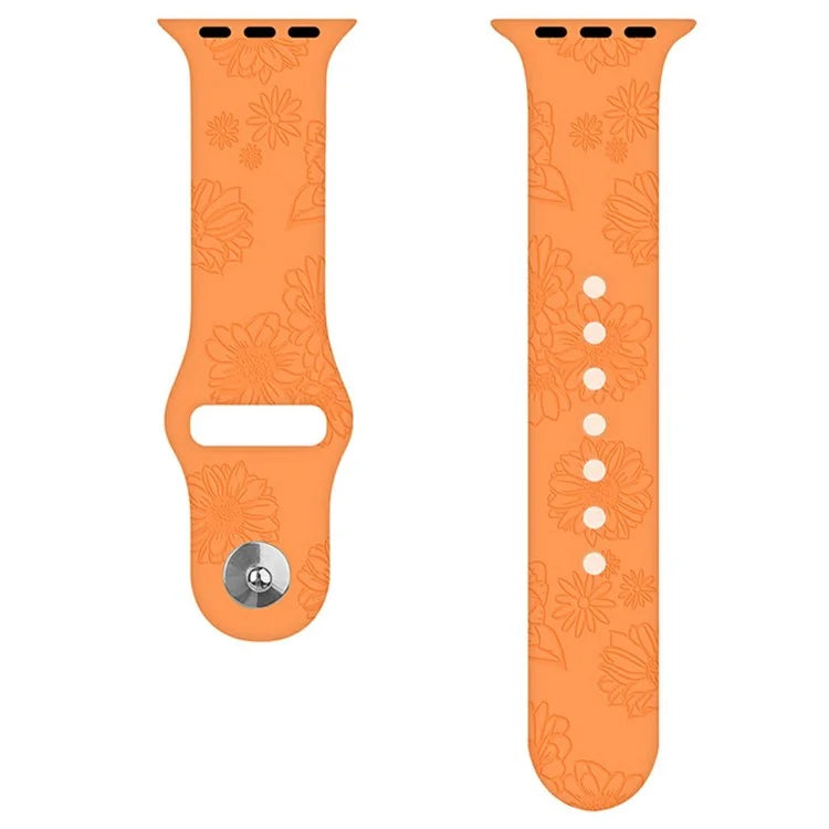Silicone Strap for Apple Watch Series 10 42mm  /  9 8 7 41mm  /  SE (2023) SE (2022) SE 6 5 4 40mm  /  3 2 1 38mm