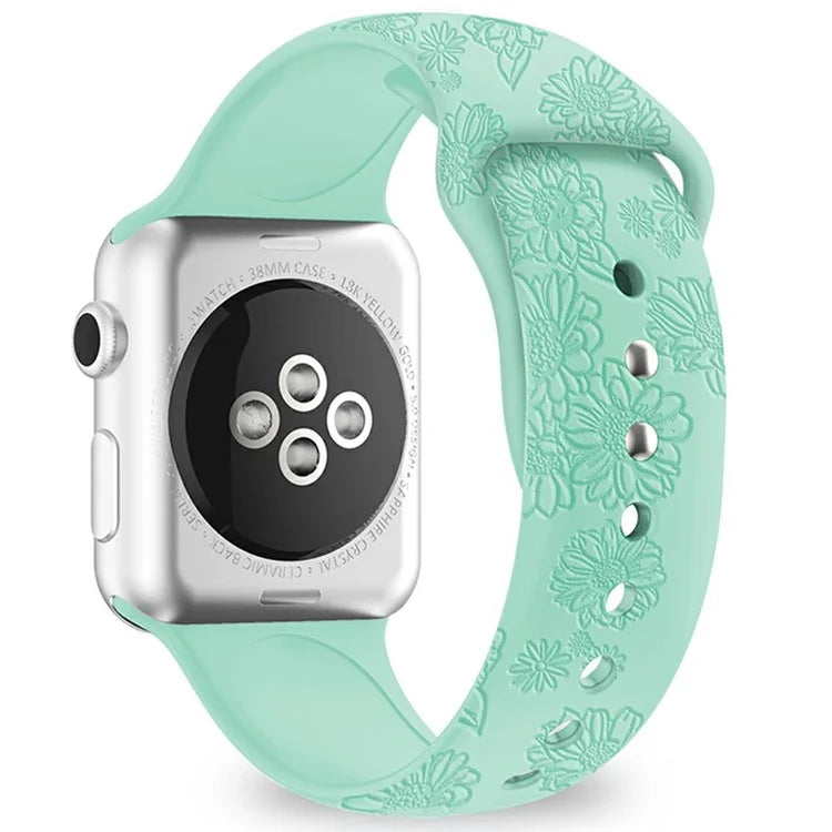 Silicone Strap for Apple Watch Series 10 42mm  /  9 8 7 41mm  /  SE (2023) SE (2022) SE 6 5 4 40mm  /  3 2 1 38mm
