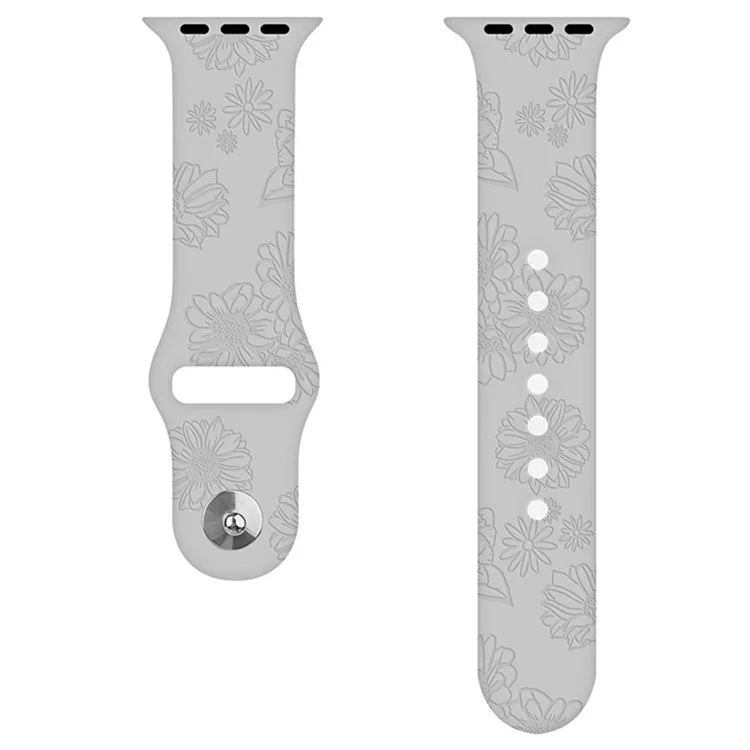 Silicone Strap for Apple Watch Series 10 42mm  /  9 8 7 41mm  /  SE (2023) SE (2022) SE 6 5 4 40mm  /  3 2 1 38mm