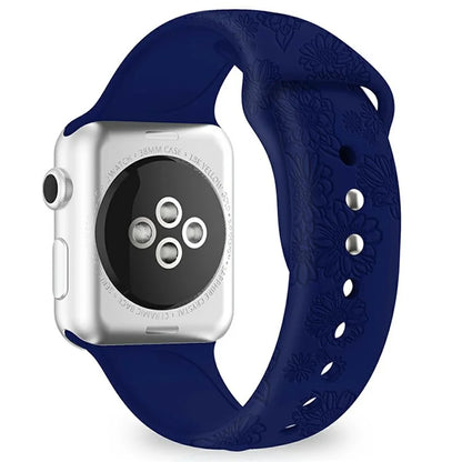 Silicone Strap for Apple Watch Series 10 42mm  /  9 8 7 41mm  /  SE (2023) SE (2022) SE 6 5 4 40mm  /  3 2 1 38mm