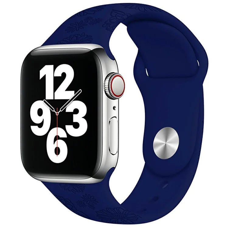 Silicone Strap for Apple Watch Series 10 42mm  /  9 8 7 41mm  /  SE (2023) SE (2022) SE 6 5 4 40mm  /  3 2 1 38mm