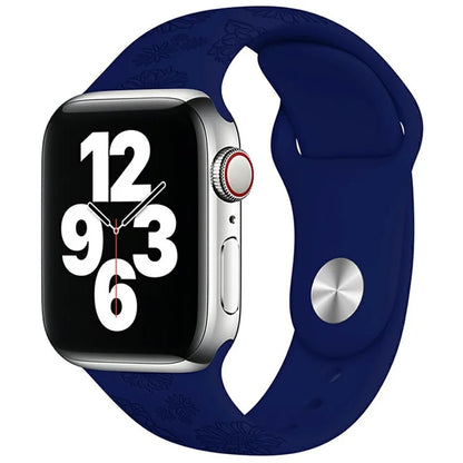 Silicone Strap for Apple Watch Series 10 42mm  /  9 8 7 41mm  /  SE (2023) SE (2022) SE 6 5 4 40mm  /  3 2 1 38mm