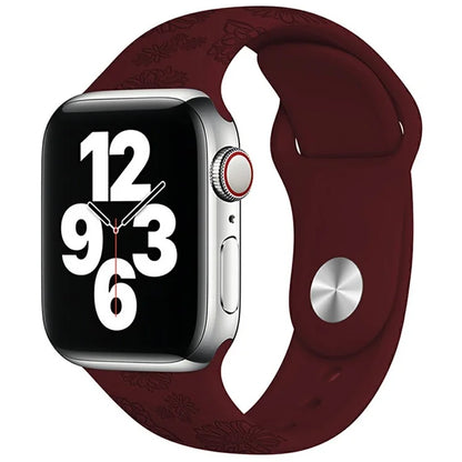 Silicone Strap for Apple Watch Series 10 42mm  /  9 8 7 41mm  /  SE (2023) SE (2022) SE 6 5 4 40mm  /  3 2 1 38mm