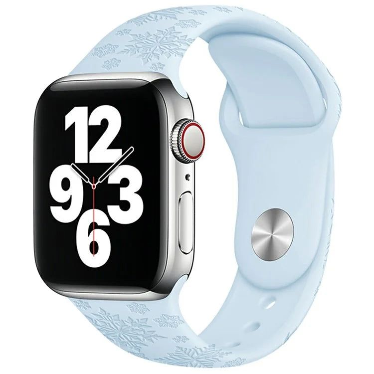 Silicone Strap for Apple Watch Series 10 42mm  /  9 8 7 41mm  /  SE (2023) SE (2022) SE 6 5 4 40mm  /  3 2 1 38mm