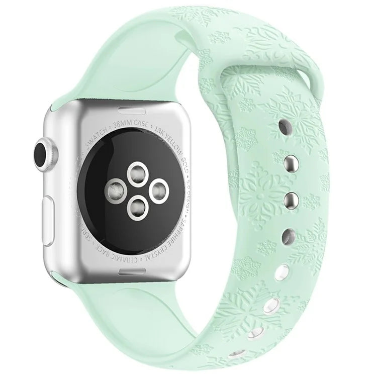 Silicone Strap for Apple Watch Series 10 42mm  /  9 8 7 41mm  /  SE (2023) SE (2022) SE 6 5 4 40mm  /  3 2 1 38mm