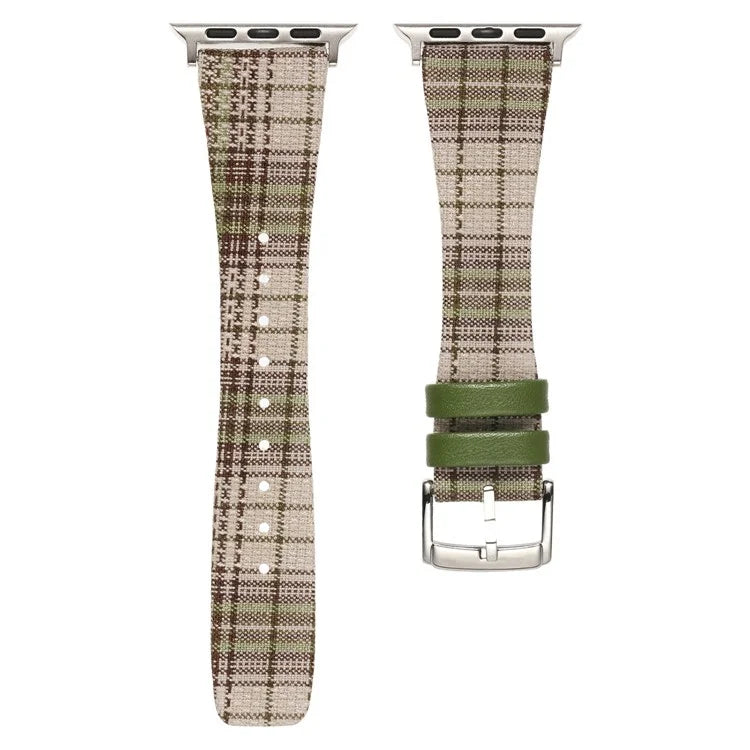 Plaid Woolen Strap for Apple Watch Series 10 46mm / Ultra 2 Ultra 49mm / Series 9 8 7 45mm / SE (2023) SE (2022) SE 6 5 4 44mm / 3 2 1 42mm