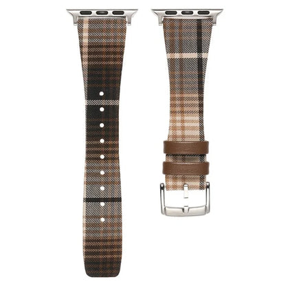 Plaid Woolen Strap for Apple Watch Series 10 46mm / Ultra 2 Ultra 49mm / Series 9 8 7 45mm / SE (2023) SE (2022) SE 6 5 4 44mm / 3 2 1 42mm