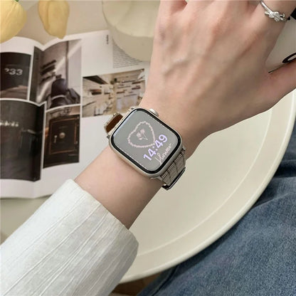 Plaid Woolen Strap for Apple Watch Series 10 42mm  /  9 8 7 41mm  /  SE (2023) SE (2022) SE 6 5 4 40mm  /  3 2 1 38mm