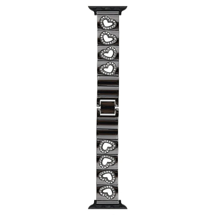 Hollow Heart Metal Strap for Apple Watch Series 10 42mm  /  9 8 7 41mm  /  SE (2023) SE (2022) SE 6 5 4 40mm  /  3 2 1 38mm